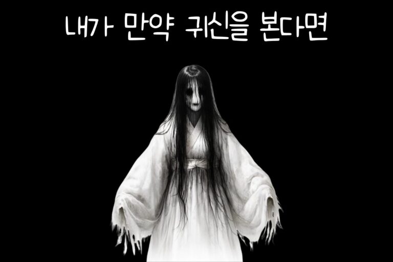 내가 만약 귀신을 본다면?