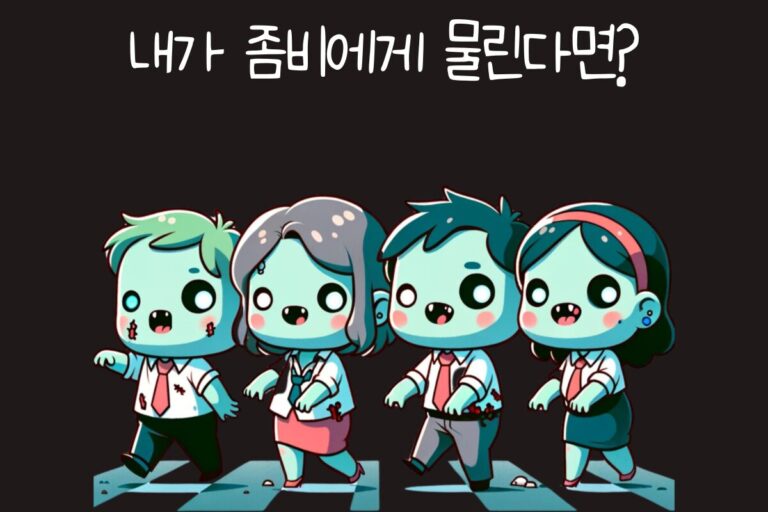 만약 좀비에게 물린다면?