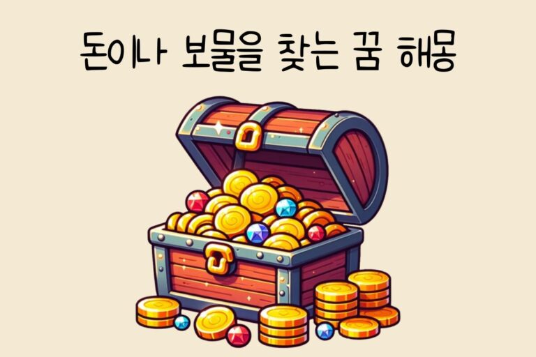 돈이나 보물을 찾는 꿈 해몽 테스트