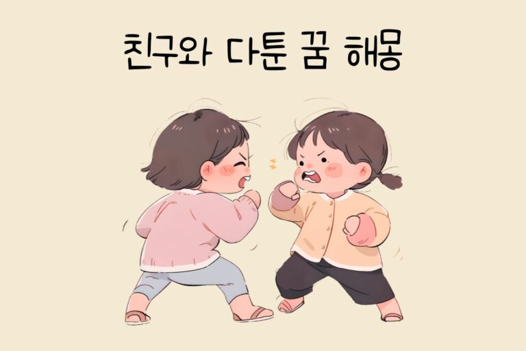 친구와 다툰 꿈 해몽 테스트