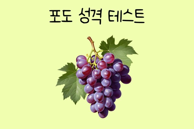 포도 성격 테스트