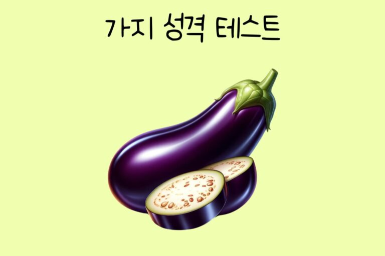 가지 성격 테스트
