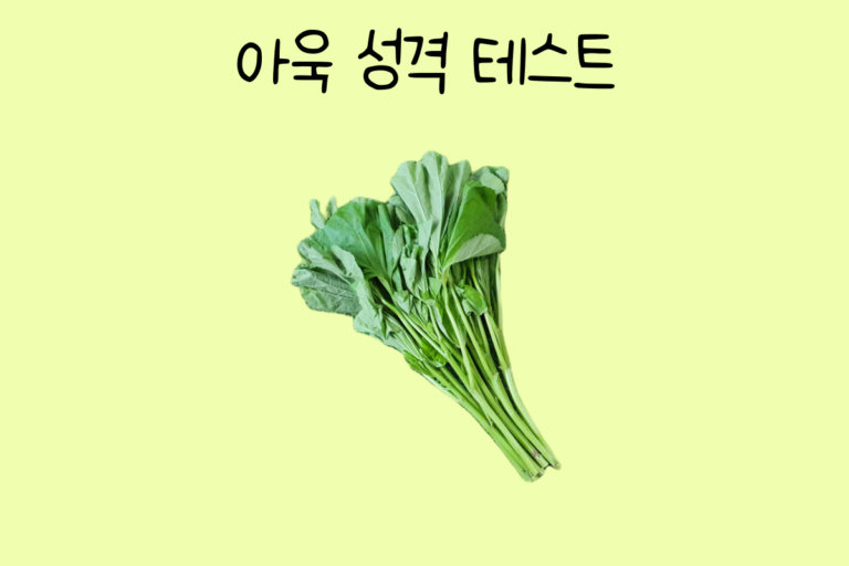 아욱 성격 테스트