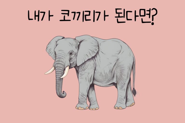 내가 코끼리가 된다면? – 코끼리 테스트