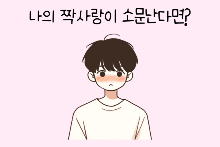 나의 짝사랑이 소문난다면?