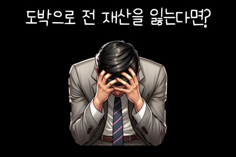 도박으로 전 재산을 잃는다면?