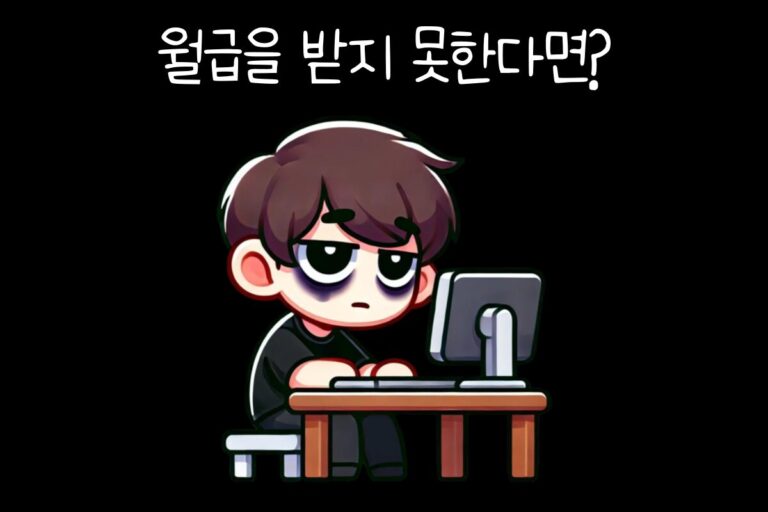 월급을 받지 못한다면?