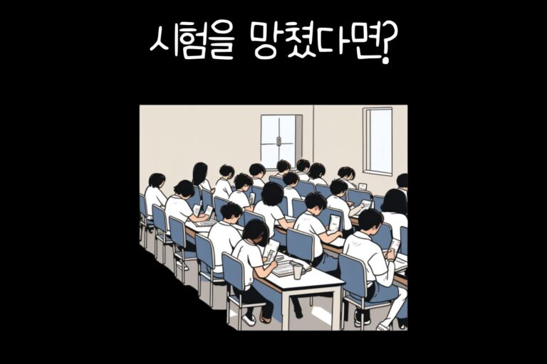 시험을 망쳤다면?