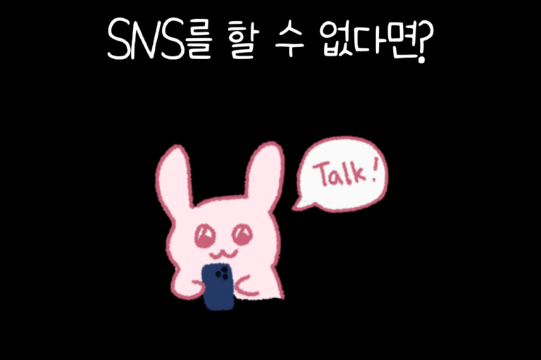 SNS를 할 수 없다면?