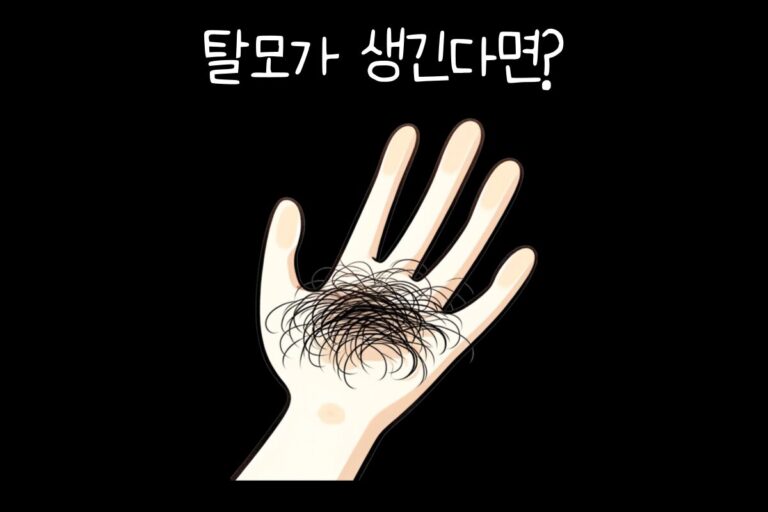 탈모가 생긴다면?