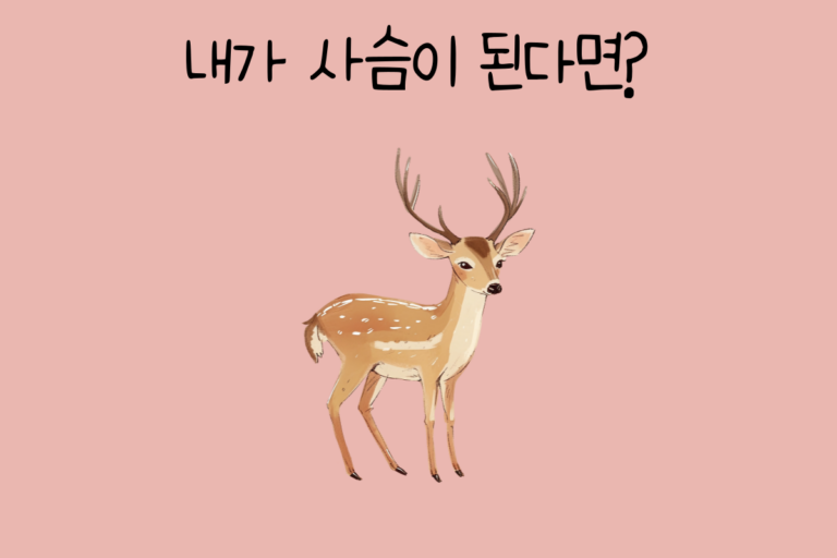 내가 사슴이 된다면?