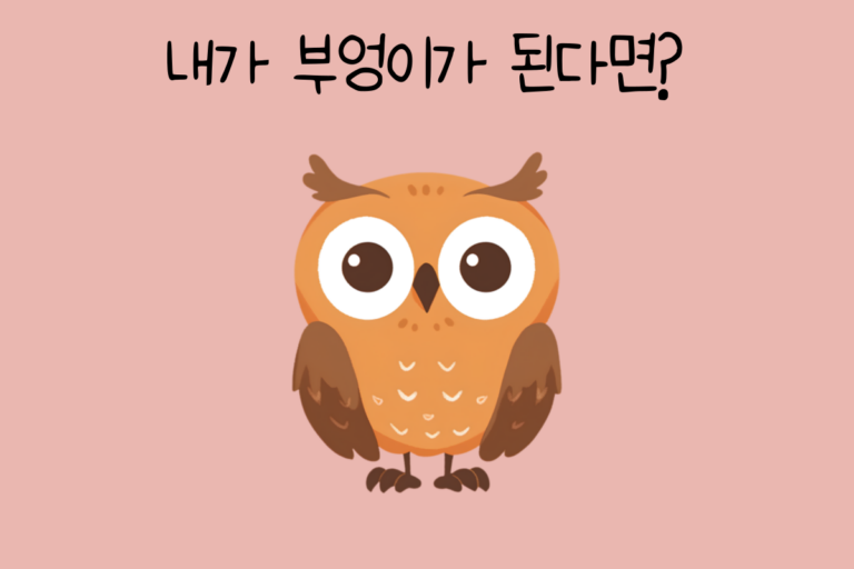 내가 부엉이가 된다면?