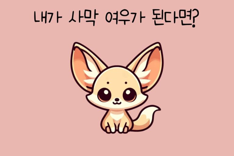 내가 사막 여우가 된다면?