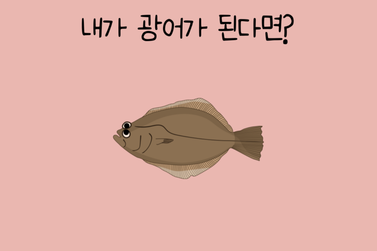 내가 광어가 된다면?