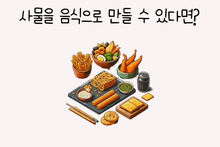 사물을 음식으로 만들 수 있다면?