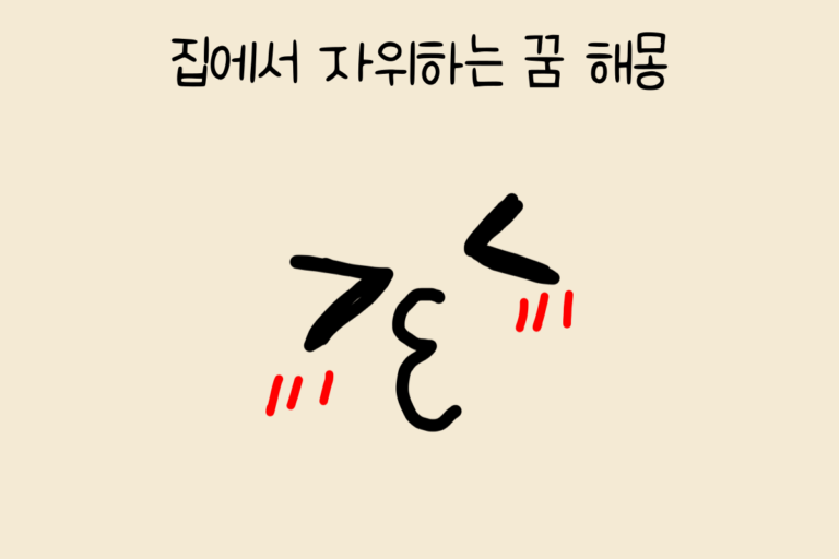 집에서 자위하는 꿈 해몽