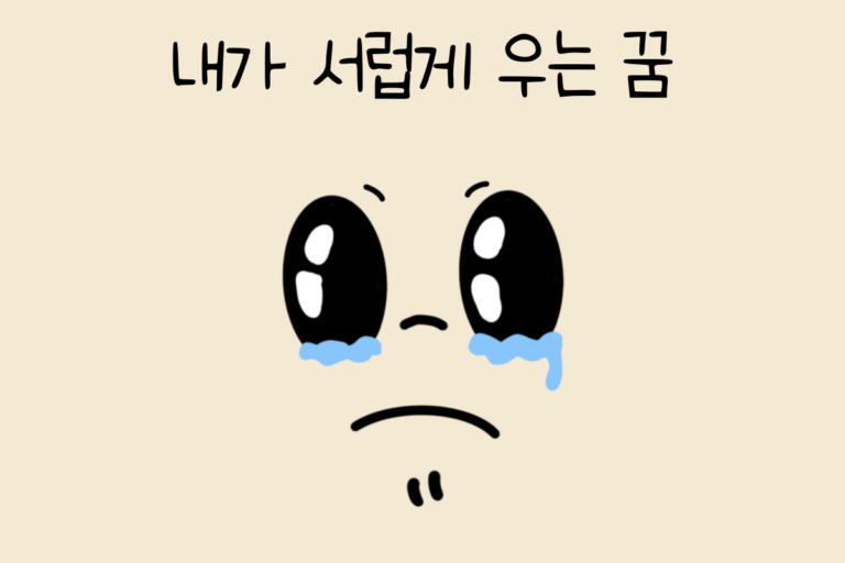 내가 서럽게 우는 꿈 해몽
