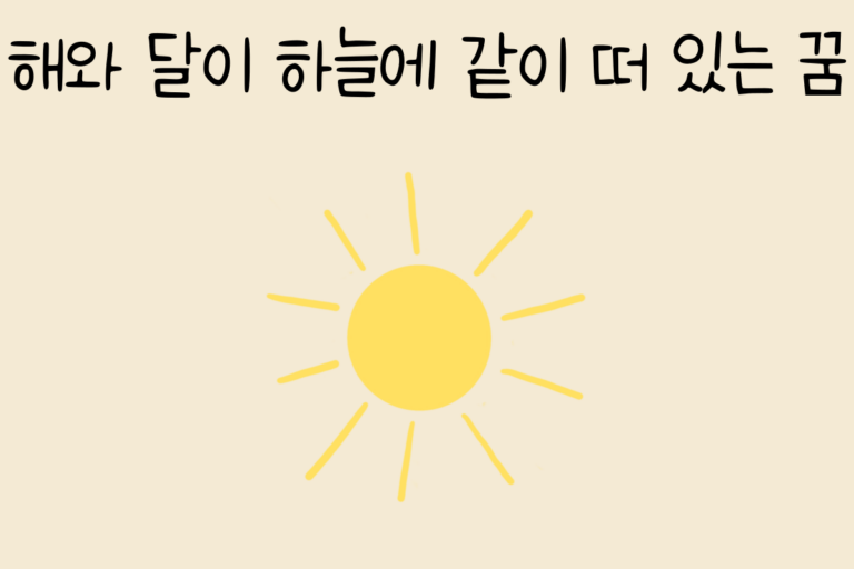 해와 달이 하늘에 같이 떠 있는 꿈 해몽