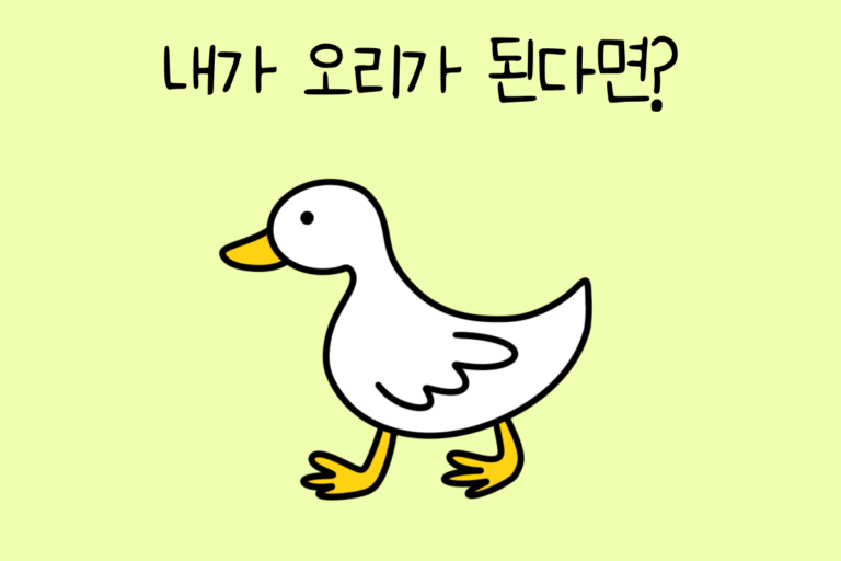 내가 오리가 된다면? 테스트