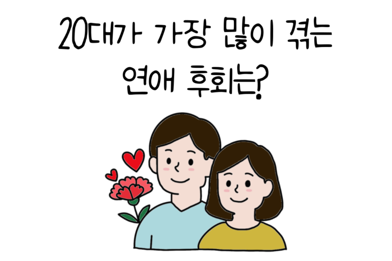 20대가 가장 많이 겪는 연애 후회는?