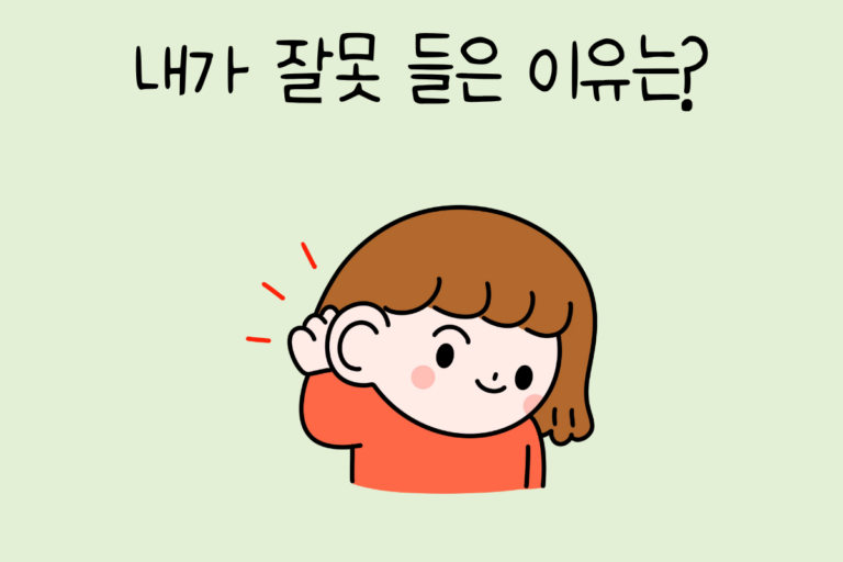 내가 잘못 들은 이유는?